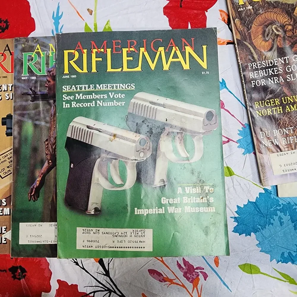 Lot of 6, 1985 American Rifleman Magazines